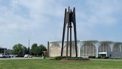 The St. Paul Catholic Church spans roughly 18,000 square feet with seating for 950 parishioners. The St. Paul Catholic Church spans roughly 18,000 square feet with seating for 950 parishioners.