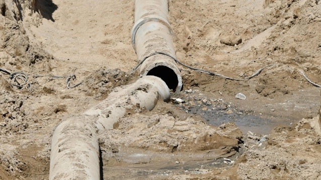 A formerly straight section of pipe broken by shifting earth during a 7.1 earthquake that shook Southern California in July 2019, cracking buildings, breaking roads and causing power outages. The quake, centered 11 miles from the Ridgecrest area, is the largest quake to hit Southern California in at least 20 years.