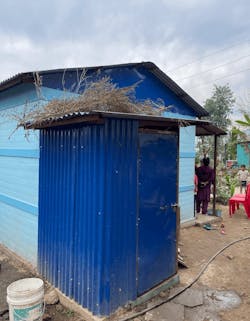 Using a rooftop to dry grain in rural Nepal. Using a rooftop to dry grain in rural Nepal.