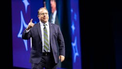 Outgoing President Robert Beck takes the stage on the first day of the MCAA's Annual Convention in Orlando, FL. Outgoing President Robert Beck takes the stage on the first day of the MCAA's Annual Convention in Orlando, FL.