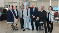 Rheem company leaders at the opening of the new Innovation Learning Center. Rheem company leaders at the opening of the new Innovation Learning Center.