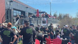 Employees, family members, and friends gathered at the Narragansett Brewery to celebrate the life of John H. White III. Employees, family members, and friends gathered at the Narragansett Brewery to celebrate the life of John H. White III.