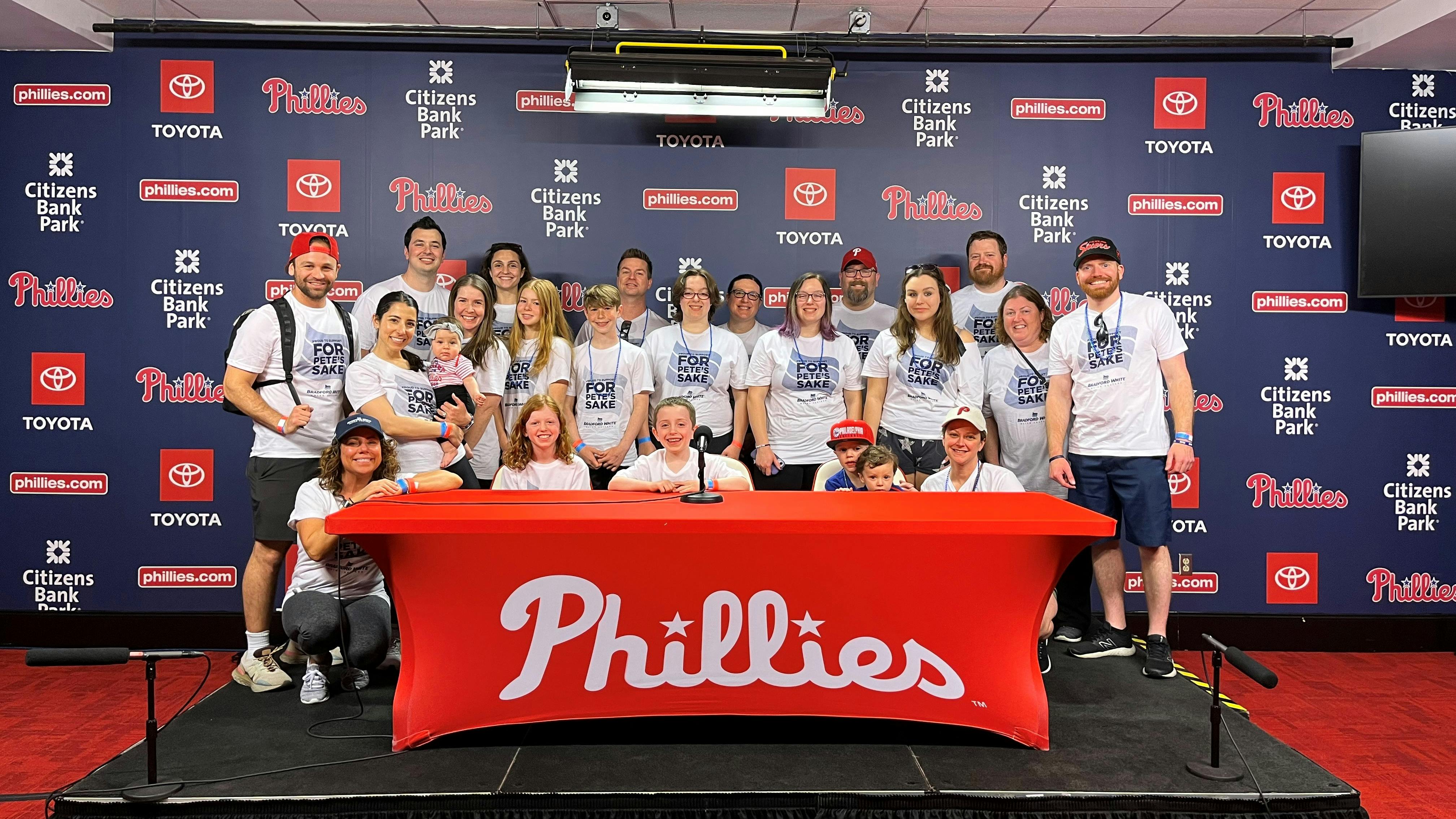 Several Bradford White employees and their family members at the For Pete's Sake Cancer Respite Foundation Walk.