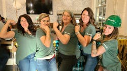 John W. Danforth employees at the 2024 Tap Takeover event. John W. Danforth employees at the 2024 Tap Takeover event.