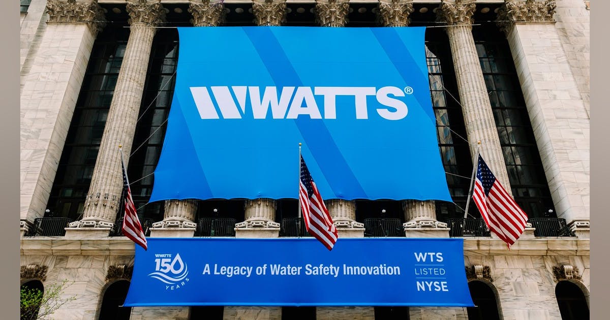 Watts Celebrates 150th Anniversary with Bell Ringing at New York Stock Exchange