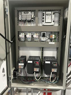 The interior of one of the Reliable Controls panels. The interior of one of the Reliable Controls panels.