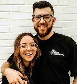 Nick Hotujec and his wife Jessica. Nick Hotujec and his wife Jessica.