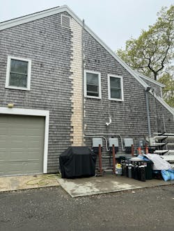 No more chimney and three solar inverters. No more chimney and three solar inverters.