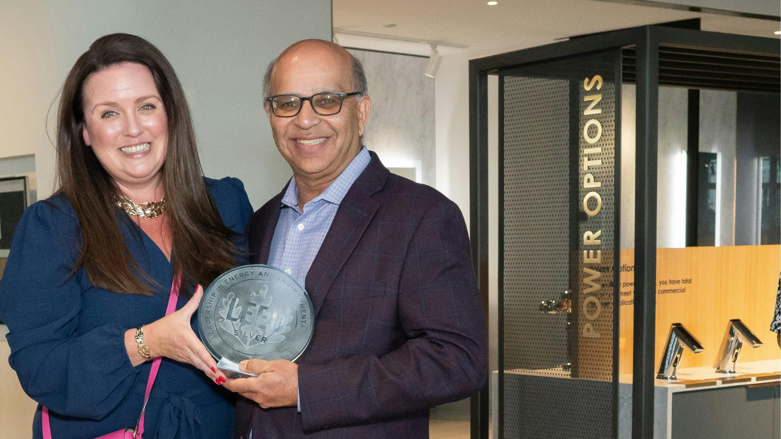 Rhiannon Jacobsen Managing Director US Green Building Council and Parthiv Amin Chief Sales and Marketing Officer Sloan.