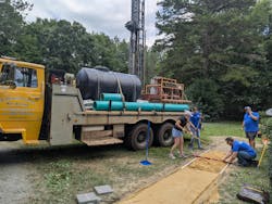 Team members working on a pathway improvement. Team members working on a pathway improvement.