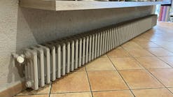 A 70-section radiator found in a zapataria in Puigcerda, Spain.