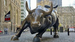 Known as a symbol of capitalism and prosperity, the Charging Bull is a Wall Street icon and popular tourist attraction located in downtown Manhattan. Known as a symbol of capitalism and prosperity, the Charging Bull is a Wall Street icon and popular tourist attraction located in downtown Manhattan.