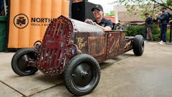 One of the finished racers. One of the finished racers.