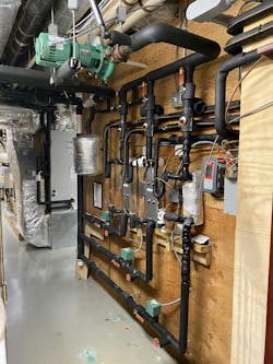 The three original chilled water heat exchangers. The three original chilled water heat exchangers.