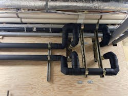 Chiller Water supply and return. Chiller Water supply and return.