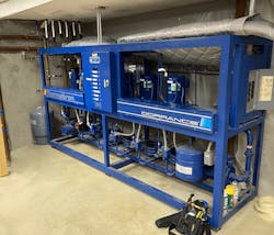 The Thermaltron Dinosaur with its six compressors. The Thermaltron Dinosaur with its six compressors.