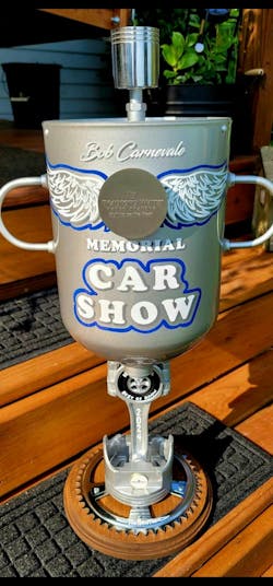 The Annual Car Show trophy. The Annual Car Show trophy.