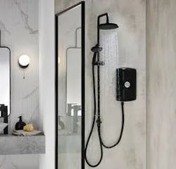 The Envi electric shower. The Envi electric shower.
