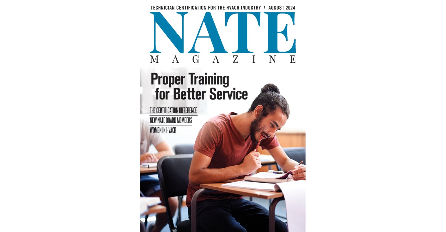 The NATE Magazine August 2024 cover image