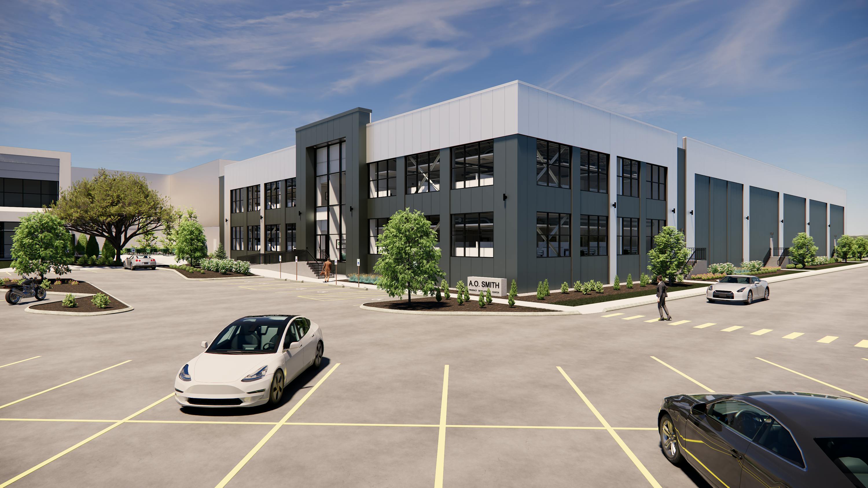 The exterior of the new Product Development Center in Lebanon, Tennessee.