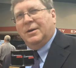 Bob Mader, working the floor at ComforTech in 2014. Bob Mader, working the floor at ComforTech in 2014.