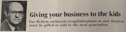 Long-time tax columnist Irv Blackman, who often wrote on succession issues. Long-time tax columnist Irv Blackman, who often wrote on succession issues.