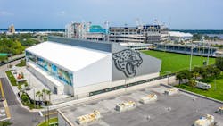 The Miller Electric Center in Jacksonville, FL, is a $120 million dollar, 125,000 square foot facility. The Miller Electric Center in Jacksonville, FL, is a $120 million dollar, 125,000 square foot facility.