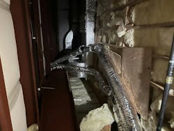 Long flex duct runs are always a red flag. Long flex duct runs are always a red flag.