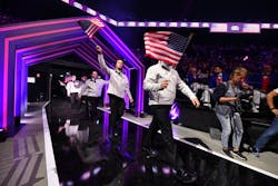 Opening ceremonies of the WorldSkills competition in Lyon, France. Opening ceremonies of the WorldSkills competition in Lyon, France.