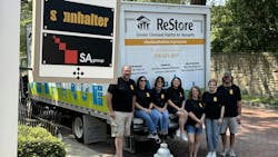 Happy volunteers. Happy volunteers.