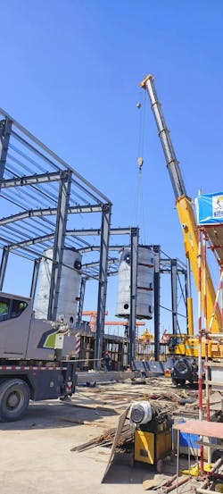 The ultra-efficient, electric boiler design eliminates many environmental issues associated with fuel burning boilers, such as fuel fumes, fly ash, and large obtrusive exhaust stacks. The ultra-efficient, electric boiler design eliminates many environmental issues associated with fuel burning boilers, such as fuel fumes, fly ash, and large obtrusive exhaust stacks.