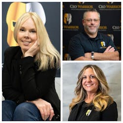 Clockwise from left, CEO Warrior advisors Caroline Moriarty, Jason Noel and Sandy Papavero. Clockwise from left, CEO Warrior advisors Caroline Moriarty, Jason Noel and Sandy Papavero.