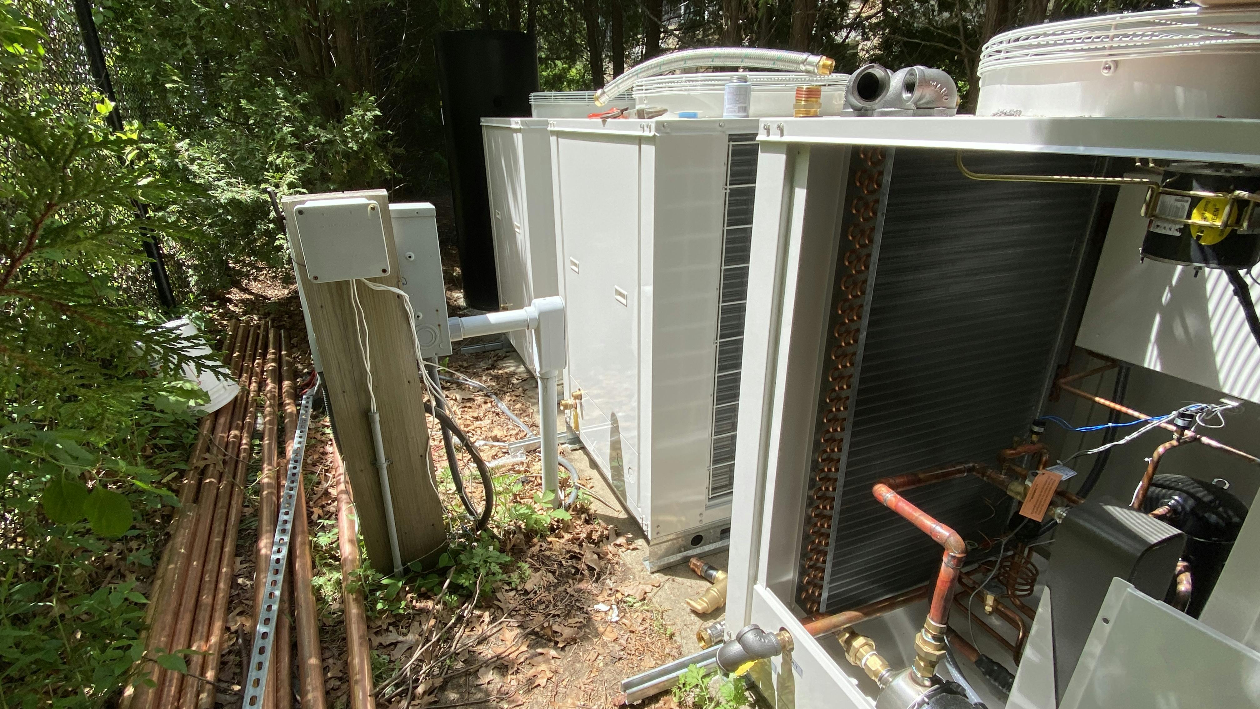 Three new Multiaqua 5-ton chillers.