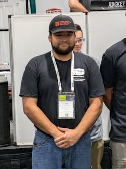 CONTRACTOR sponsored its own plumbing apprentice for the competition, Tyler James of UA Local 50, Northwood, OH. CONTRACTOR sponsored its own plumbing apprentice for the competition, Tyler James of UA Local 50, Northwood, OH.