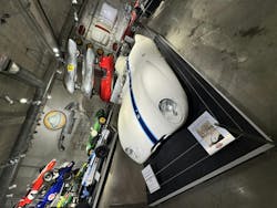A racing car on display at the Barber Vintage Motorsports Museum. A racing car on display at the Barber Vintage Motorsports Museum.