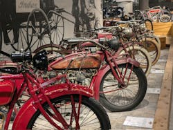 Indian Motorcycles on display at the Barber Vintage Motorsports Museum. Indian Motorcycles on display at the Barber Vintage Motorsports Museum.
