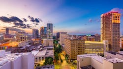 Skyline view of Birmingham, Alabama - The Magic City. Skyline view of Birmingham, Alabama - The Magic City.