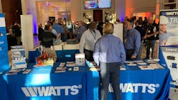 The Watts booth at the event. The Watts booth at the event.