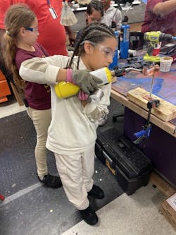 Philadelphia’s Mayfair Elementary School has been able to provide materials to students interested in the skilled trades thanks to the 'Explore The Trades Skills Lab, Built by Ferguson' equipment grant program. Philadelphia’s Mayfair Elementary School has been able to provide materials to students interested in the skilled trades thanks to the 'Explore The Trades Skills Lab, Built by Ferguson' equipment grant program.