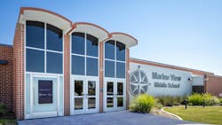Marine View Middle School in Huntington Beach, CA. Marine View Middle School in Huntington Beach, CA.