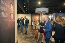 Visitors to the opening ceremony. Visitors to the opening ceremony.