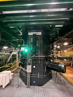 The industrial-scale electric boiler at the heart of Vicinity's eSteam district energy solution. The industrial-scale electric boiler at the heart of Vicinity's eSteam district energy solution.
