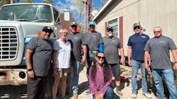 Brandi Bentley-Brown poses with volunteers from HometownH2O and the Water Well Trust (WWT), Brandi Bentley-Brown poses with volunteers from HometownH2O and the Water Well Trust (WWT),