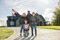John Kremer and his family, recipients of one of the specially adapted smart homes through the RISE program. John Kremer and his family, recipients of one of the specially adapted smart homes through the RISE program.