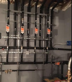 Motorized valves to remote geothermal heat pumps. Motorized valves to remote geothermal heat pumps.