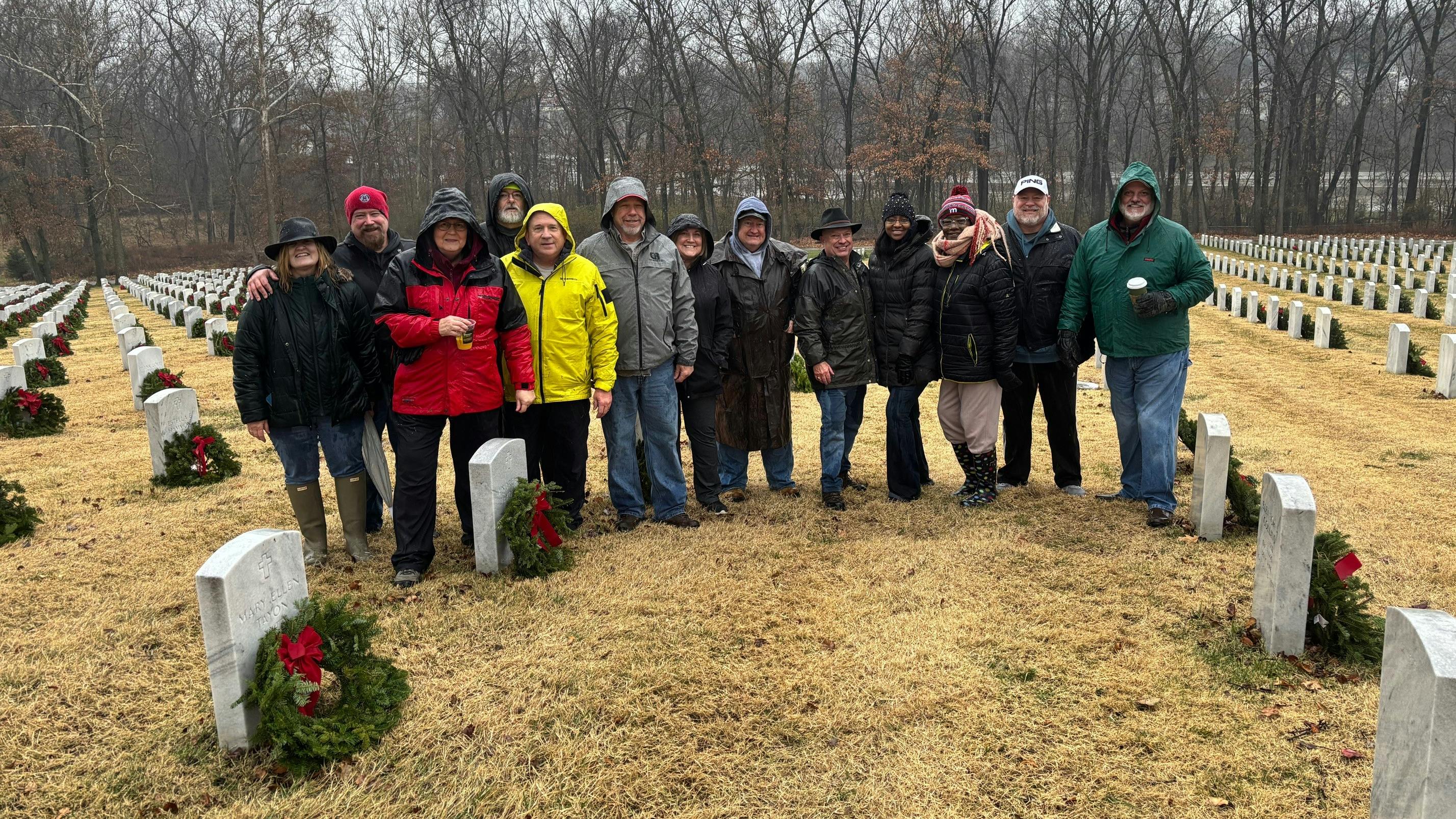 Marcone purchased 1,500 wreaths, then employees and family members met at cemeteries in their communities to place one on each tombstone.