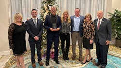 At the VMA Award ceremony. Left to right: Amanda Smith, Ryan Intriago, Victor Nadeau, Heather Thompson, Chris Thompson, Carol Thompson and Bill Thompson. At the VMA Award ceremony. Left to right: Amanda Smith, Ryan Intriago, Victor Nadeau, Heather Thompson, Chris Thompson, Carol Thompson and Bill Thompson.
