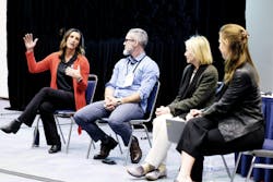 A lively panel discussion at the 2024 AHR Expo. A lively panel discussion at the 2024 AHR Expo.