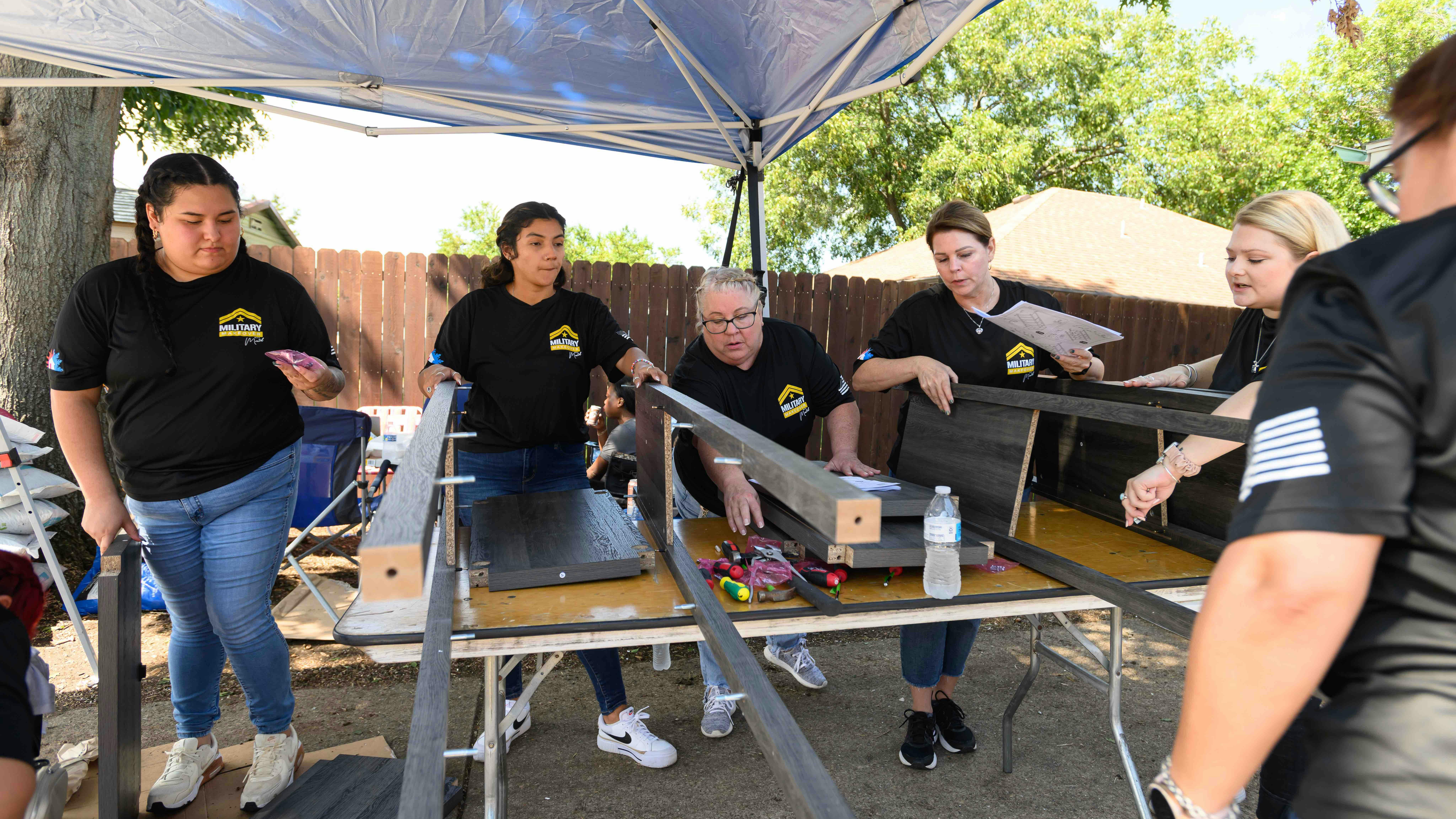 Members of the volunteer renovation team.