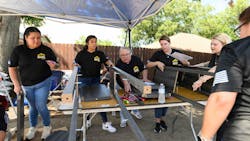 Members of the volunteer renovation team. Members of the volunteer renovation team.